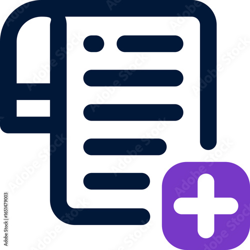 medical prescription duotone icon. Sleek and modern vector icon for websites, mobile apps, marketing materials, and corporate design. Fully scalable and ready to use.