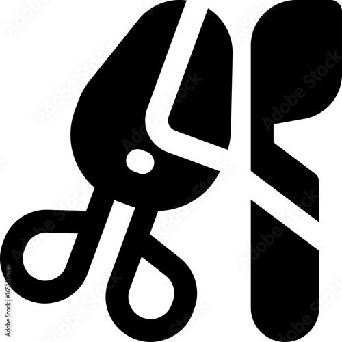 surgery tool glyph icon. Strong and solid vector icon for websites, mobile interfaces, presentations, and visual branding. High quality and easy to edit.
