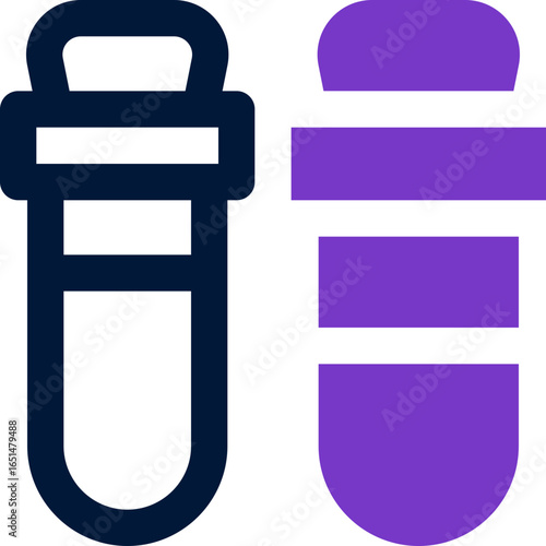 test tube duotone icon. Sleek and modern vector icon for websites, mobile apps, marketing materials, and corporate design. Fully scalable and ready to use.