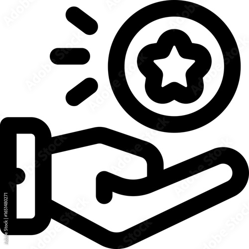 redeem point line icon. Clean and minimalist vector icon for websites, mobile apps, presentations, and logos. Fully scalable and customizable for any project.