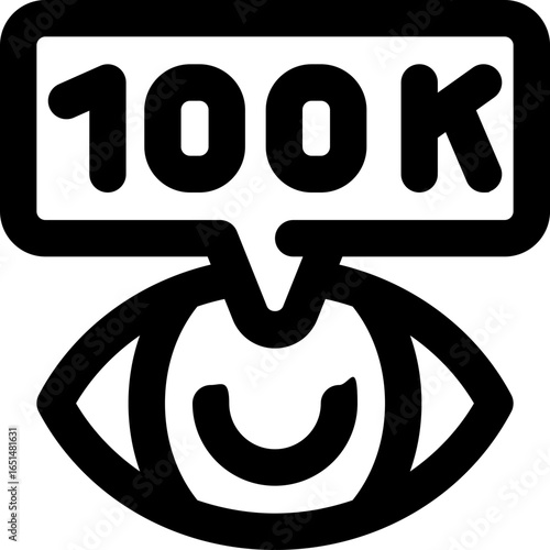 viewer line icon. Clean and minimalist vector icon for websites, mobile apps, presentations, and logos. Fully scalable and customizable for any project.