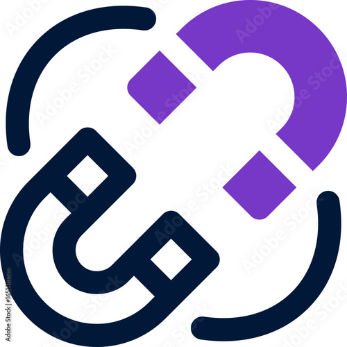 magnet duotone icon. Sleek and modern vector icon for websites, mobile apps, marketing materials, and corporate design. Fully scalable and ready to use.