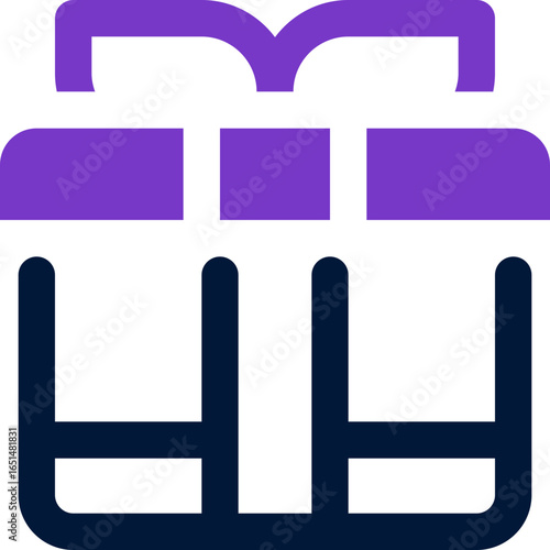gift duotone icon. Sleek and modern vector icon for websites, mobile apps, marketing materials, and corporate design. Fully scalable and ready to use.