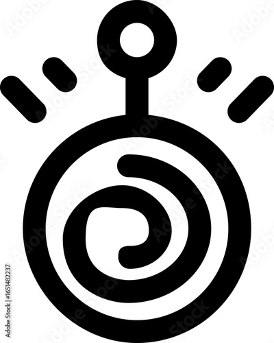 hypnosis line icon. Clean and minimalist vector icon for websites, mobile apps, presentations, and logos. Fully scalable and customizable for any project.