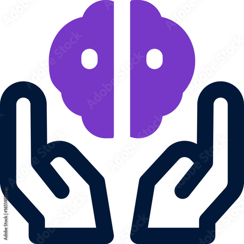 mental health duotone icon. Sleek and modern vector icon for websites, mobile apps, marketing materials, and corporate design. Fully scalable and ready to use.