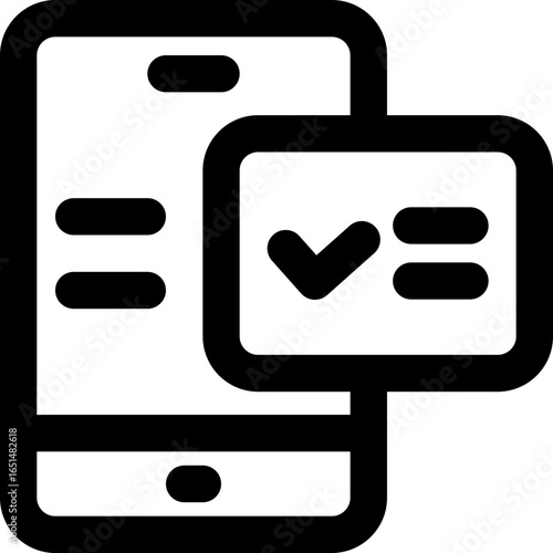 smartphone line icon. Clean and minimalist vector icon for websites, mobile apps, presentations, and logos. Fully scalable and customizable for any project.