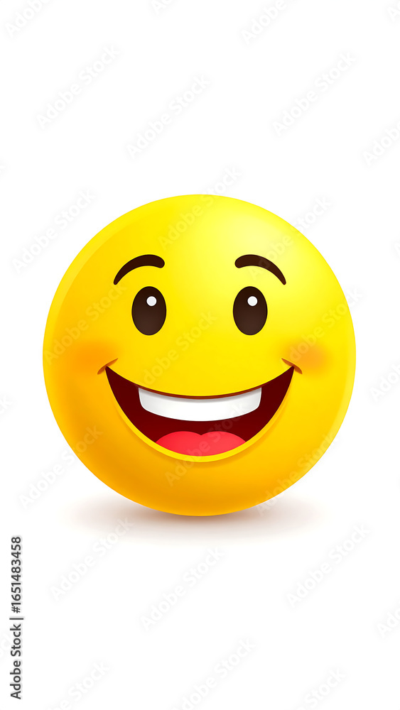 Fototapeta premium Happy emoticon illustration