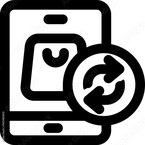 second hand line icon. Clean and minimalist vector icon for websites, mobile apps, presentations, and logos. Fully scalable and customizable for any project.