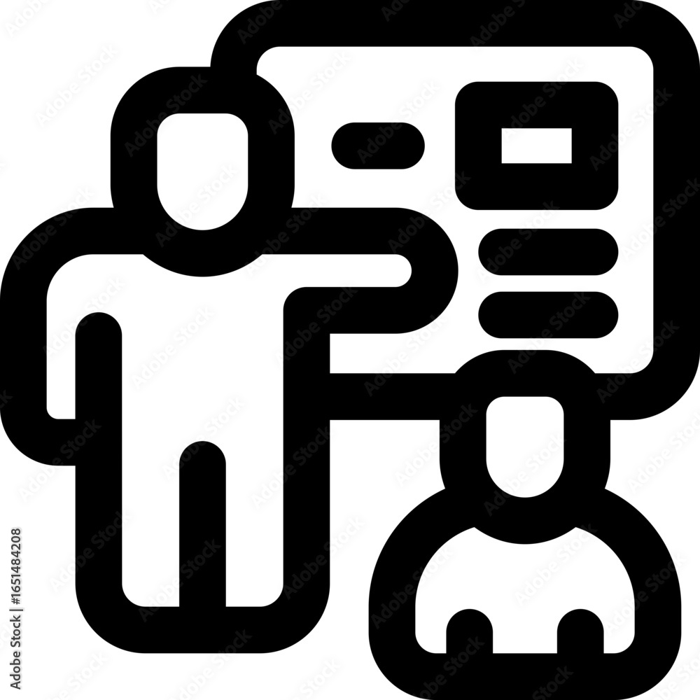 training line icon. Clean and minimalist vector icon for websites, mobile apps, presentations, and logos. Fully scalable and customizable for any project. training line icon. Clean and minimalist vector icon for websites, mobile apps, presentations, and logos. Fully scalable and customizable for any project.