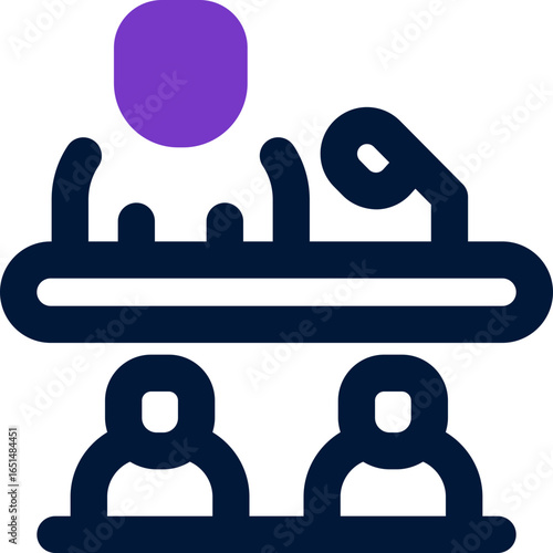 conference duotone icon. Sleek and modern vector icon for websites, mobile apps, marketing materials, and corporate design. Fully scalable and ready to use.