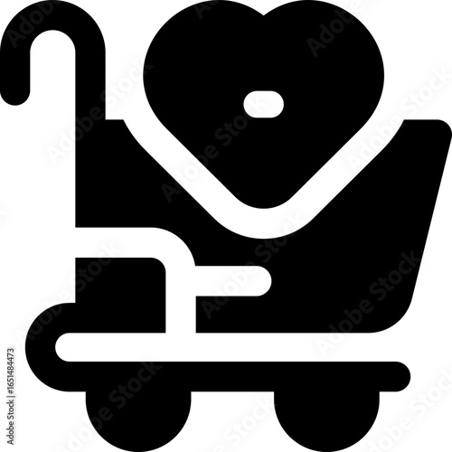 wishlist glyph icon. Strong and solid vector icon for websites, mobile interfaces, presentations, and visual branding. High quality and easy to edit.