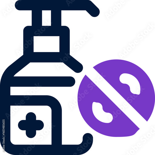 antibacterial duotone icon. Sleek and modern vector icon for websites, mobile apps, marketing materials, and corporate design. Fully scalable and ready to use.