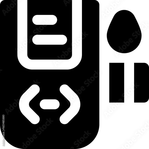 glucose mater glyph icon. Strong and solid vector icon for websites, mobile interfaces, presentations, and visual branding. High quality and easy to edit.