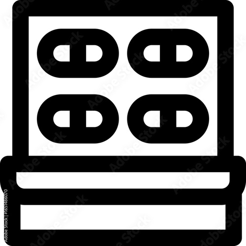 tablet line icon. Clean and minimalist vector icon for websites, mobile apps, presentations, and logos. Fully scalable and customizable for any project.