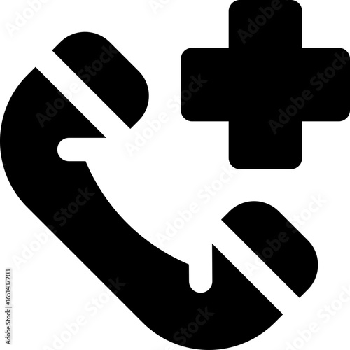 call glyph icon. Strong and solid vector icon for websites, mobile interfaces, presentations, and visual branding. High quality and easy to edit.