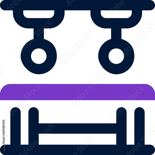 gymnastic duotone icon. Sleek and modern vector icon for websites, mobile apps, marketing materials, and corporate design. Fully scalable and ready to use.