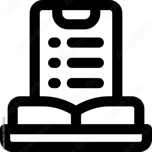 ebook line icon. Clean and minimalist vector icon for websites, mobile apps, presentations, and logos. Fully scalable and customizable for any project.