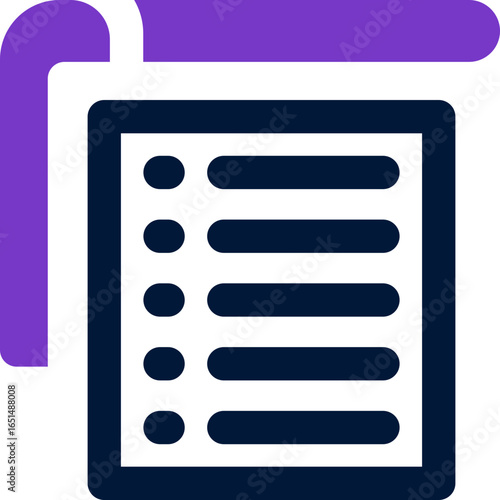 notepad duotone icon. Sleek and modern vector icon for websites, mobile apps, marketing materials, and corporate design. Fully scalable and ready to use.