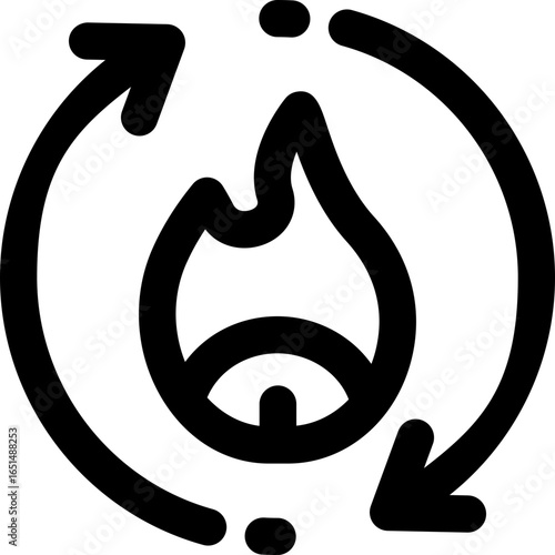 metabolism line icon. Clean and minimalist vector icon for websites, mobile apps, presentations, and logos. Fully scalable and customizable for any project.