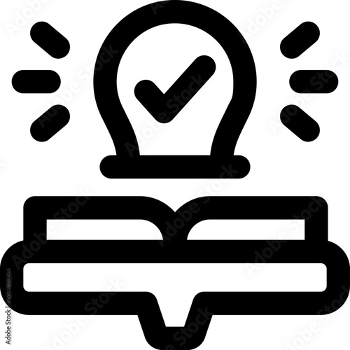 literacy line icon. Clean and minimalist vector icon for websites, mobile apps, presentations, and logos. Fully scalable and customizable for any project.