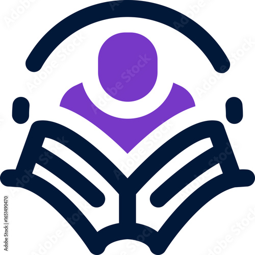 reading duotone icon. Sleek and modern vector icon for websites, mobile apps, marketing materials, and corporate design. Fully scalable and ready to use.
