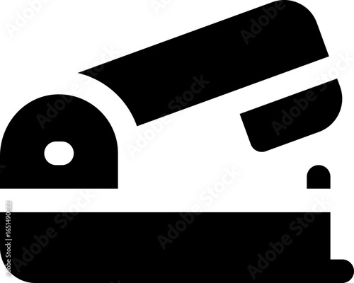 stapler glyph icon. Strong and solid vector icon for websites, mobile interfaces, presentations, and visual branding. High quality and easy to edit.