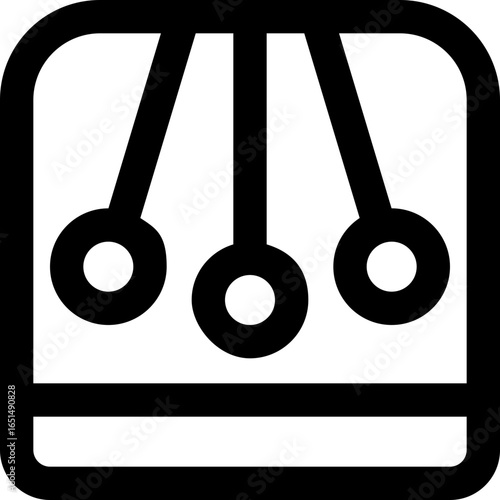 momentum line icon. Clean and minimalist vector icon for websites, mobile apps, presentations, and logos. Fully scalable and customizable for any project.