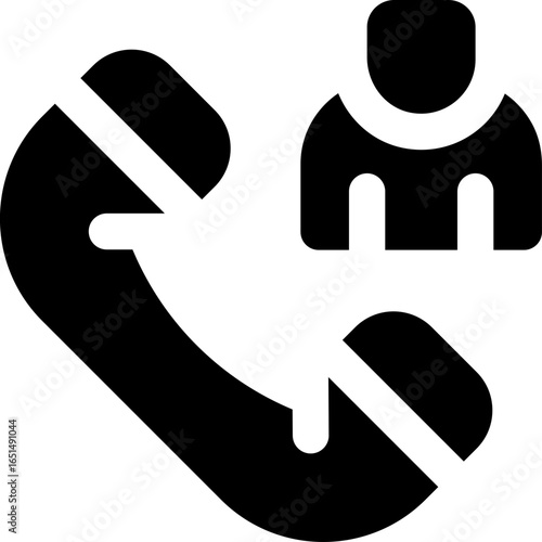 call glyph icon. Strong and solid vector icon for websites, mobile interfaces, presentations, and visual branding. High quality and easy to edit.