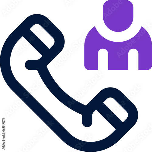 call duotone icon. Sleek and modern vector icon for websites, mobile apps, marketing materials, and corporate design. Fully scalable and ready to use.
