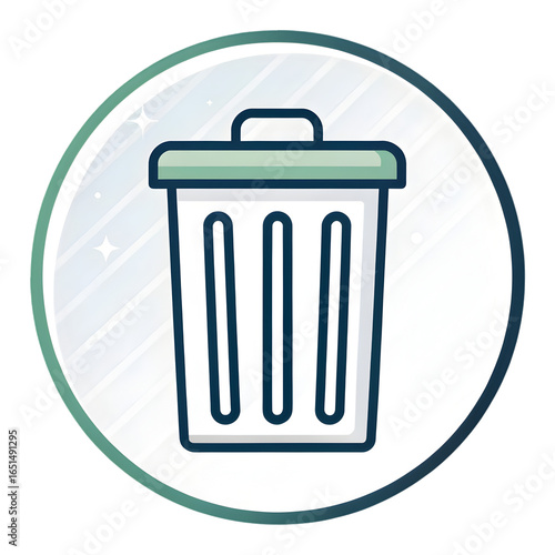 Trash Can Icon: Clean, Modern Design for Websites and Apps