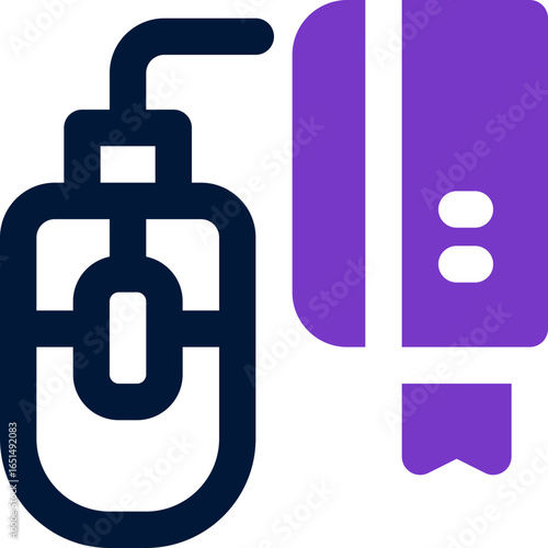 mouse duotone icon. Sleek and modern vector icon for websites, mobile apps, marketing materials, and corporate design. Fully scalable and ready to use.