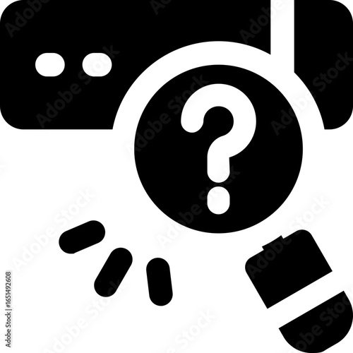 search engine glyph icon. Strong and solid vector icon for websites, mobile interfaces, presentations, and visual branding. High quality and easy to edit.