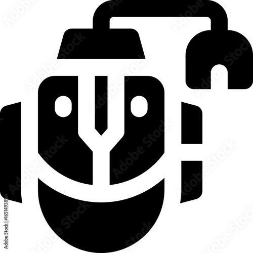 mouse glyph icon. Strong and solid vector icon for websites, mobile interfaces, presentations, and visual branding. High quality and easy to edit.