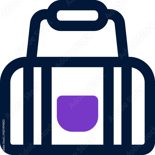 sport bag duotone icon. Sleek and modern vector icon for websites, mobile apps, marketing materials, and corporate design. Fully scalable and ready to use.