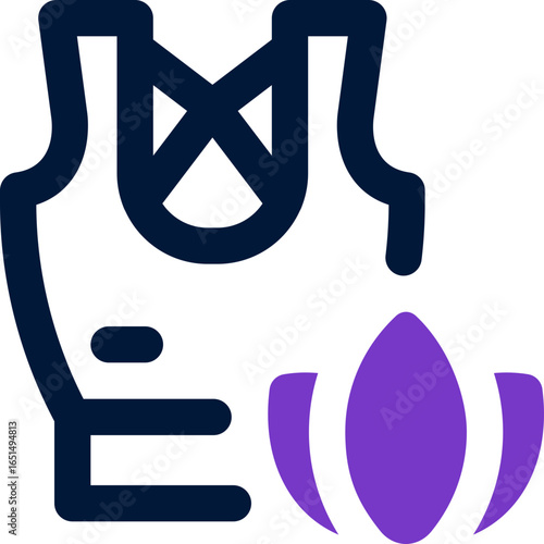 sport bra duotone icon. Sleek and modern vector icon for websites, mobile apps, marketing materials, and corporate design. Fully scalable and ready to use.