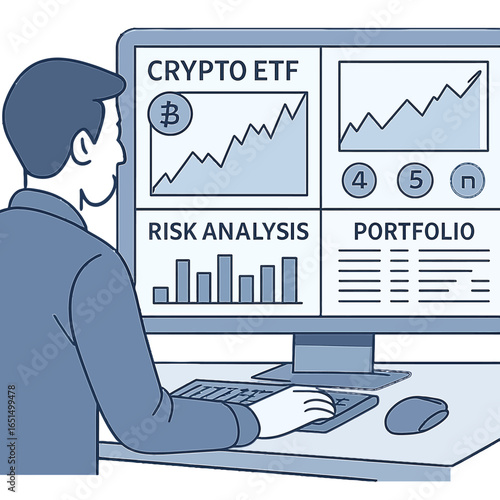 Analyzing crypto etf trends: risk analysis and portfolio management graphic