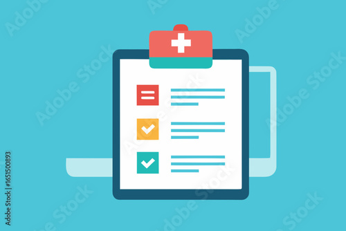 Flat icons for web and mobile design with business and technology symbols