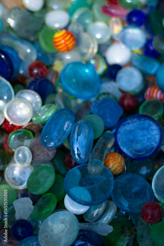 a cool bowl of glass stones 