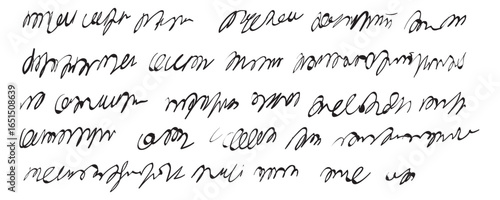 Vintage handwriting letter, retro unreadable text