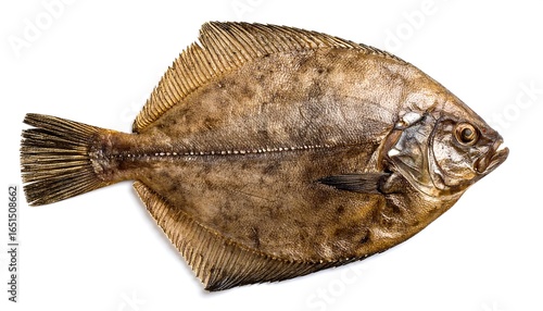 Flounder, whole, isolated on white