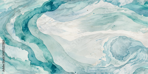 Sea water ocean wave vector background. Blue water ocean sea wave seamless background. Water ocean wave white and soft blue aqua, teal texture	
