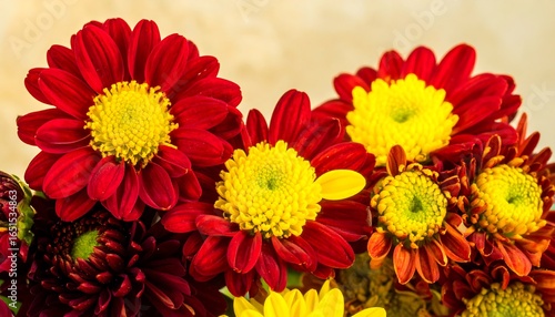 Vibrant flower arrangement close-up
