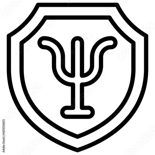 Workplace Care Policy Outline Icon Design Vector - Integration of mental health into workplace policies to support employee wellbeing