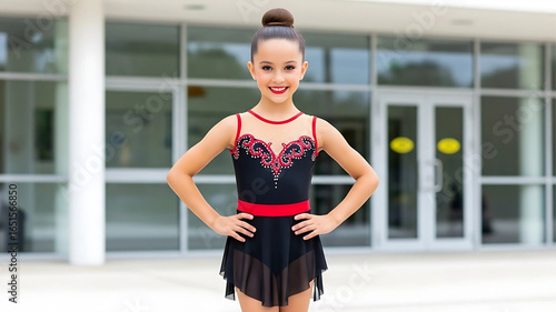 Young talented dancer in elegant costume posing confidently outdoors Free Download Young talented dancer in elegant costume posing confidently outdoors - GFXLoad