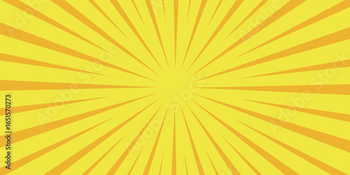 Background material used in Japanese manga. yellow and orange simple effect lines