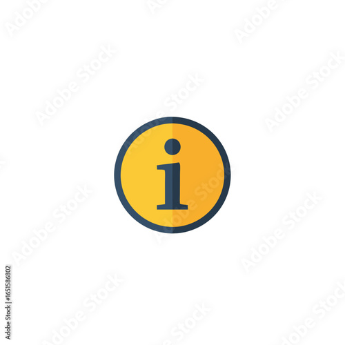 Conceptual design with the letter i inside a round shape for information graphic displays