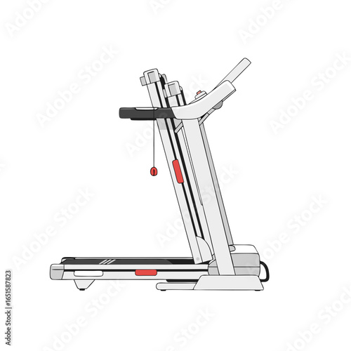Sleek treadmill design showcasing modern fitness equipment aesthetic in a minimalist style representation