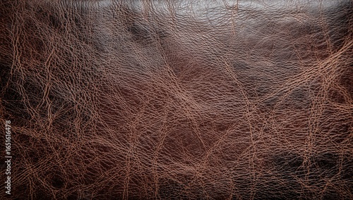 Close-up view of brown leather texture (2)