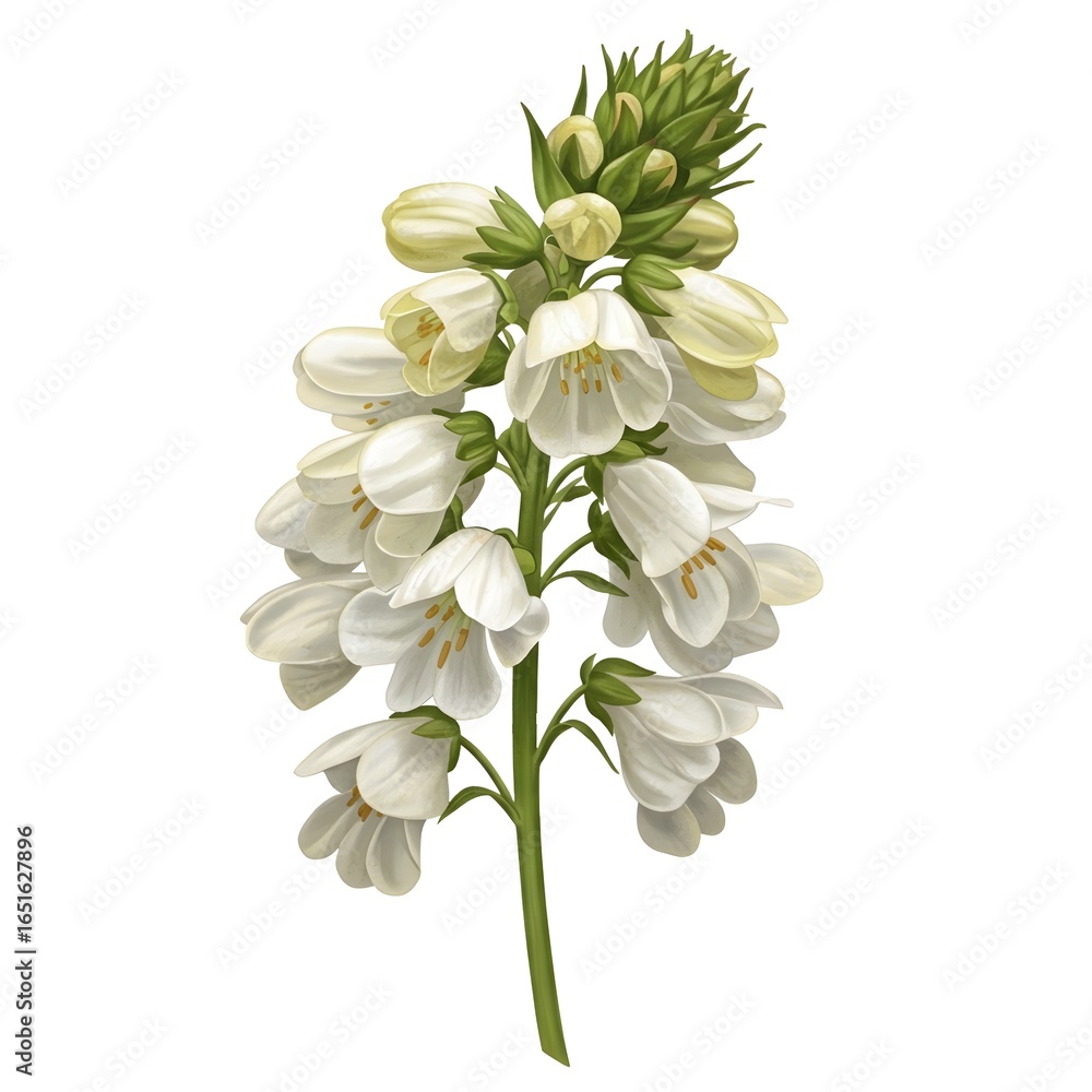 Fototapeta premium White Stock Flower Matthiola Incana