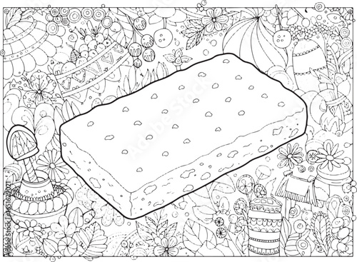 Intricate Scottish Shortbread Coloring Page for Relaxation and C